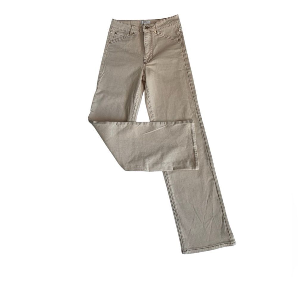 Roark Denim Jeans Cream Straight Leg SZ 26